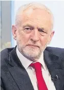  ??  ?? Jeremy Corbyn on TV yesterday