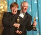  ??  ?? Feel the love … with Elton John at the Oscars in 1995. Photograph: Dan Groshong/ AFP/Getty Images