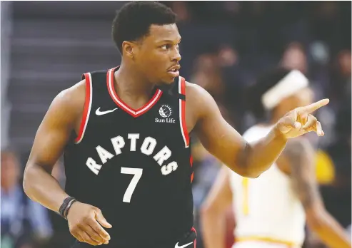  ?? EZRA SHAW / GETTY IMAGES ?? As a team under coach Nick Nurse, the Raptors have played like the collective embodiment of guard Kyle Lowry,
who is the ultimate do-the-little-things guy, Scott Stinson writes.