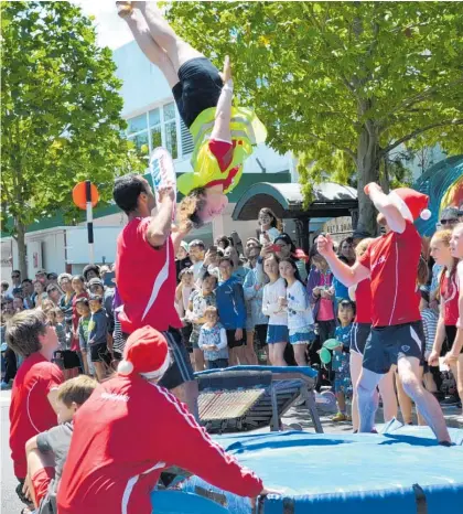  ?? Photo / Paul Brooks ?? No leaping for joy this year with the Mainstreet Christmas Parade cancelled.