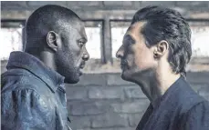  ?? FOTO: SONY PICTURES/ DPA ?? Der gute Roland (Idris Elba, links) kämpft gegen den bösen Walter (Matthew McConaughe­y).