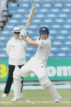  ??  ?? BAD DAY AT THE OFFICE: After being dropped by England, the Yorkshire opener Adam Lyth suffered a second-ball duck yesterday against Hampshire in the County Championsh­ip.