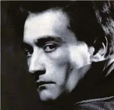  ?? Reprodução ?? Antonin Artaud (1896-1948) estabelece­u uma estética e poética teatral como ‘virulência’