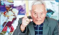  ?? PRAKASH MATHEMA / AGENCE FRANCE-PRESSE ?? Nepalese mountainee­r Min Bahadur Sherchan hopes to reach the summit of Qomolangma this summer at the age of 85.