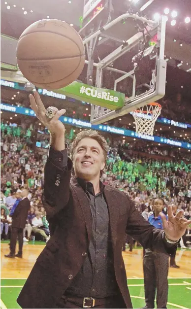  ?? STAFF FILE PHOTO BY STUART CAHILL ?? POSITIVE SPIN ON THINGS: Wyc Grousbeck is optimistic about the future of the Celtics, and the CEO indicated the team will be willing to spend to keep the current roster together.