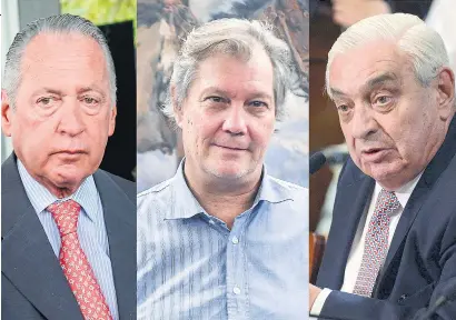  ?? ?? Funes de Rioja, Marcos Pereda y el jefe de la Bolsa, Adelmo Gabbi.