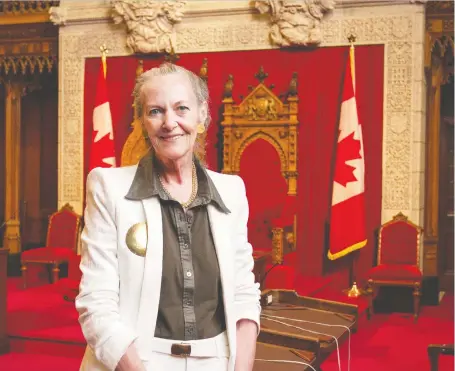  ?? MICHELLE COCHRANE FILES ?? Elaine Mccoy establishe­d an inquiry into supremacis­t activity in the province and was named to the Senate in 2005.