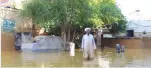  ??  ?? RAS GHARIB: A local man inspects the damage following heavy floods in Ras Gharib, near the mouth of the Gulf of Suez in the Red Sea governorat­e. —AFP
Egypt floods kill 26