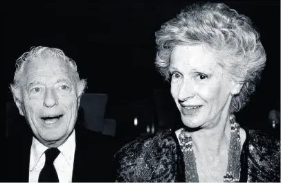  ?? KEYSTONE ?? Gianni Agnelli con la moglie Marella, morta nel2019