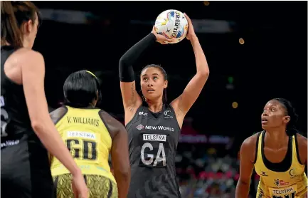  ?? PHOTO: PHOTOSPORT ?? Maria Tutaia is over her injury issues and ready to make an impact for the Silver Ferns.