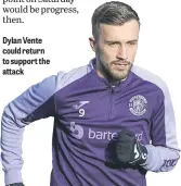  ?? ?? Dylan Vente could return to support the attack