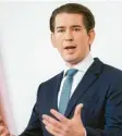  ?? Foto: dpa ?? Auch Österreich­s Kanzler Kurz führt eine FFP2‰Maskenpfli­cht ein.