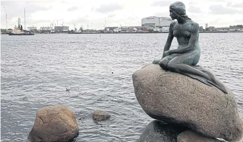  ??  ?? AN EYE ON THE FUTURE: The bronze statue, Little Mermaid, is a landmark of the Danish capital of Copenhagen.