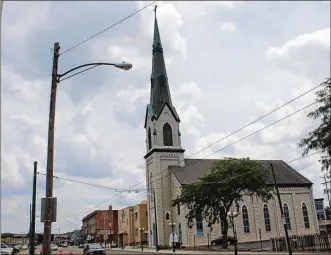 ??  ?? The St. Paul Evangelica­l Lutheran Church at 239 Wayne Ave. will close this year. “It has survived a lot,” the Rev. Robert E. Miller says.