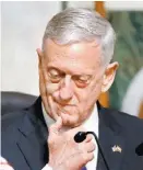  ?? ADNAN ABIDI/REUTERS ?? James Mattis, jefe del Pentágono.