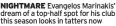  ?? ?? NIGHTMARE Evangelos Marinakis’ dream of a top-half spot for his club this season looks in tatters now