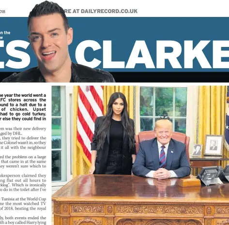  ??  ?? SUMMIT SPECIAL Kim Kardashian meets president Donald Trump at the White House. Pic: Alamy Live News