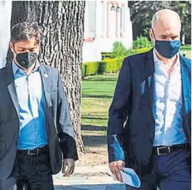  ?? TÉLAM/ARCHIVO ?? EN DISPUTA. Kicillof y Rodríguez Larreta, pesos pesados de la pulseada bonaerense.