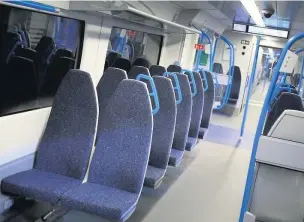  ??  ?? Thameslink trains have been criticised for ‘ironing board’ seats