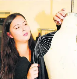  ?? MARIAH HAMILTON PHOTOS ?? Indigenous Canadian designer Lesley Hampton in her west end studio. She will be showing her Fall 2019 collection on Wednesday.