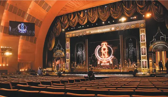  ?? Charles Sykes / Invision 2019 ?? The Tony Awards stage before the 2019 ceremony: Do we really need to continue the “best actor” and “best actress” binary?