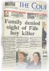  ??  ?? How The Courier reported the murder conviction of David Millar.