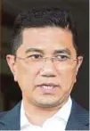  ??  ?? Datuk Seri Azmin Ali