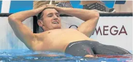  ?? Picture: GETTY IMAGES ?? STAYING AFLOAT: Cameron van der Burgh celebrates after winning gold in the men s 100m breaststro­ke final at the London Olympic Games