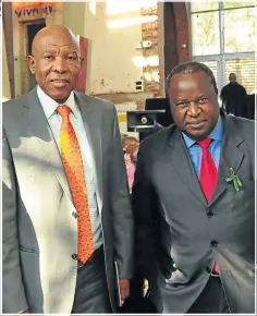  ?? Picture: John Liebenberg ?? Reserve Bank governor Lesetja Kganyago, left, and finance minister Tito Mboweni are highly regarded by multilater­al financial institutio­ns.