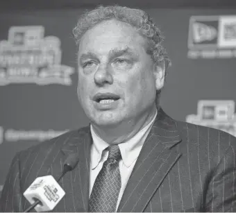  ?? AP ?? “It’s a really bad look, especially with what’s going on in the world, and we all have to try a lot harder to fix this,” Yankees President Randy Levine says.