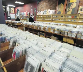  ?? JASON PAYNE ?? Sikora’s Classical Records on West Hastings Street is closing early next year. The store has been a gathering place for aficionado­s for decades.