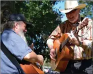  ?? SUBMITTED PHOTO - LYONS FIDDLE FESTIVAL ?? Numerous impromptu jam sessions break out throughout the park. Bring your instrument to join the jam sessions or find a spot to enjoy the music in the park.