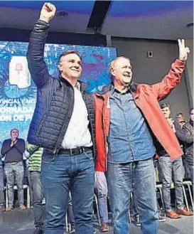  ?? (R. VIÑUELAS) ?? En campaña. Schiaretti y Llaryora, gobernador y candidato.