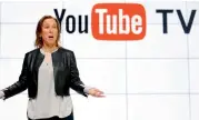  ?? — AP ?? YouTube CEO Susan Wojicki introduces YouTube TV at an event in Los Angeles on Tuesday.