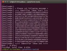  ??  ?? If you run a terminal which allows corner-to-corner text selection, cutting out your device unlock token – obtained with fastboot oem get_identifier_token – is trivial.