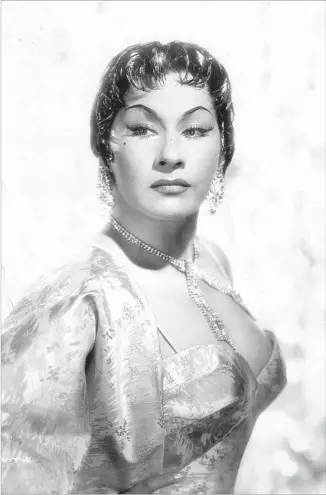  ?? Bud Fraker Paramount Pictures ?? YMA SUMAC was billed as Inca royalty, and she ascended to the role as if it was her birthright.