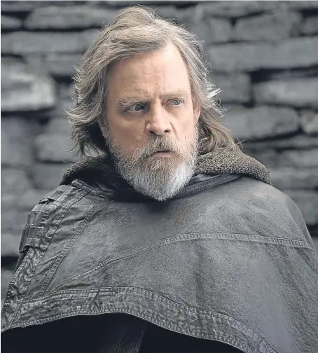  ?? Picture: PA. ?? Mark Hamill, who plays Luke Skywalker once again.