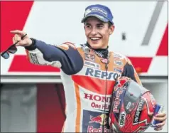  ??  ?? OPTIMISTA. Márquez quiere ser consistent­e en todos los circuitos.