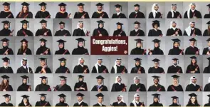  ??  ?? Tamuq graduates in a group picture.