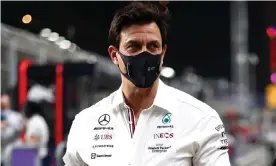  ?? Photograph: Mark Thompson/Getty Images ?? Toto Wolff says he hopes lessons have been learned from the Saudi Arabian GP.