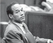  ?? POOL PHOTO/AFP VIA GETTY IMAGES ?? O.J. Simpson sits in Superior Court in Los Angeles in December 1994 during an open session.