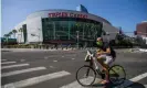  ??  ?? The Covid-19 pandemic has added impetus for the region to improve in its cycling infrastruc­ture. Photograph: Apu Gomes/ AFP via Getty Images