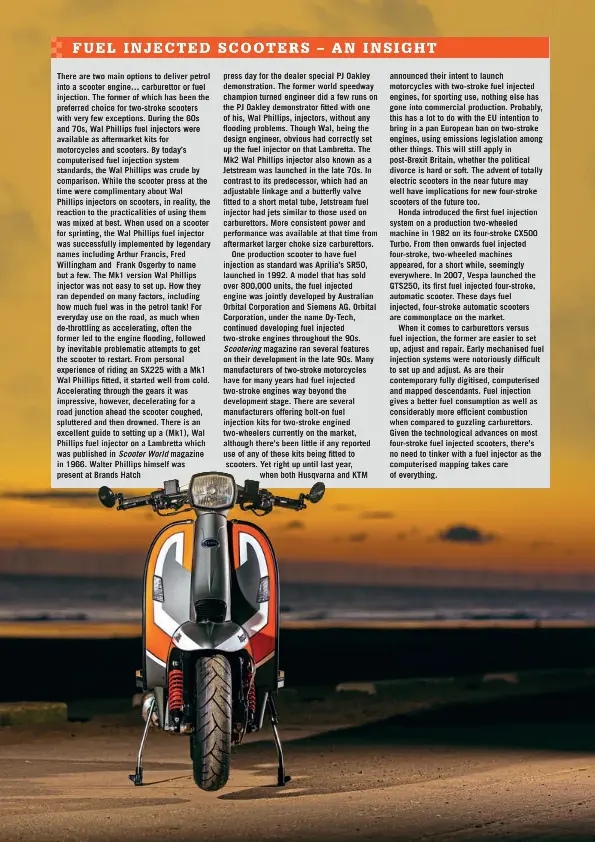 Lambretta Carburetor Flooding  - Flooding Is When There Is So Much Gas Getting Into The Carburetor It Is Flowing Over The Top, Running Out Of The Throttle Shaft, Or Perhaps A Vent Tube.