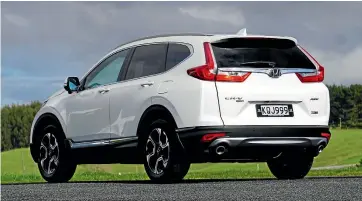  ??  ?? Rear design is now much better than the rather bulbous look of the previous CR-V.