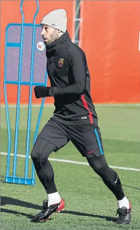  ?? FOTO: FCB ?? Javier Mascherano, en un reciente entrenamie­nto en la Ciutat Esportiva