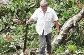  ?? CORTESÍA ?? A sus 62 años, don Eugenio Cavallini no le afloja al trabajito.