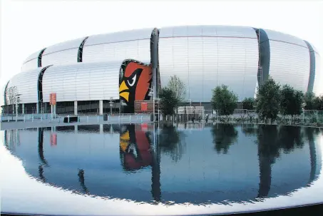  ?? Gene Lower / NFL 2006 ?? State Farm Stadium in Glendale, Ariz., home of the Cardinals, will be the site of the 49ers’ next two home games.