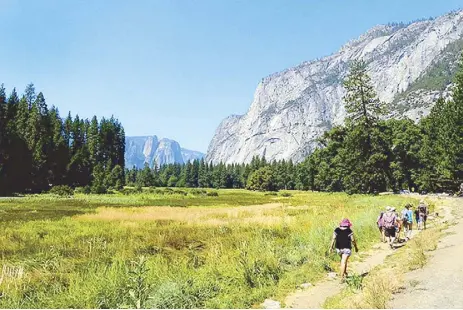  ?? Photos by Yvette Lee ?? Hiking along the meadow is an exhilarati­ng activity.