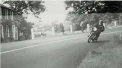  ??  ?? Robin giving it some beans round the Isle of Man TT circuit