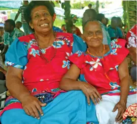  ?? Photo: Josaia Ralago ?? Mother, Niulele Kalounivit­i (left), Fatima Bi at Nayarabale Village in Cakaudrove yesterday.